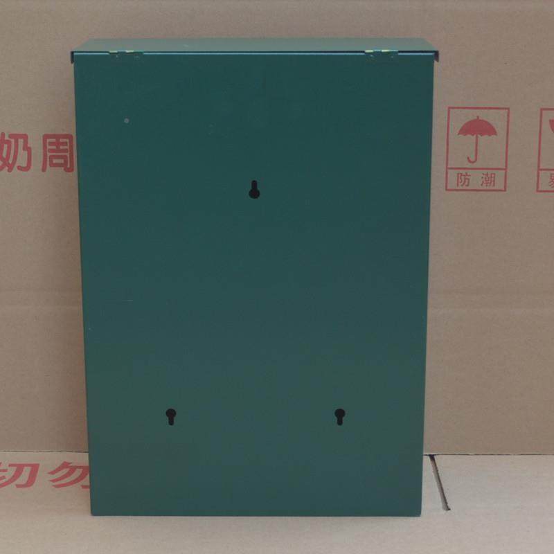 实拍大号绿色塑料信报箱挂墙带锁无背报纸投递盒广告宣传收纳箱
