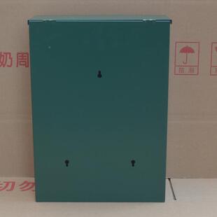 实拍大号绿色塑料信报箱挂墙带锁无背报纸投递盒广告宣传收纳箱