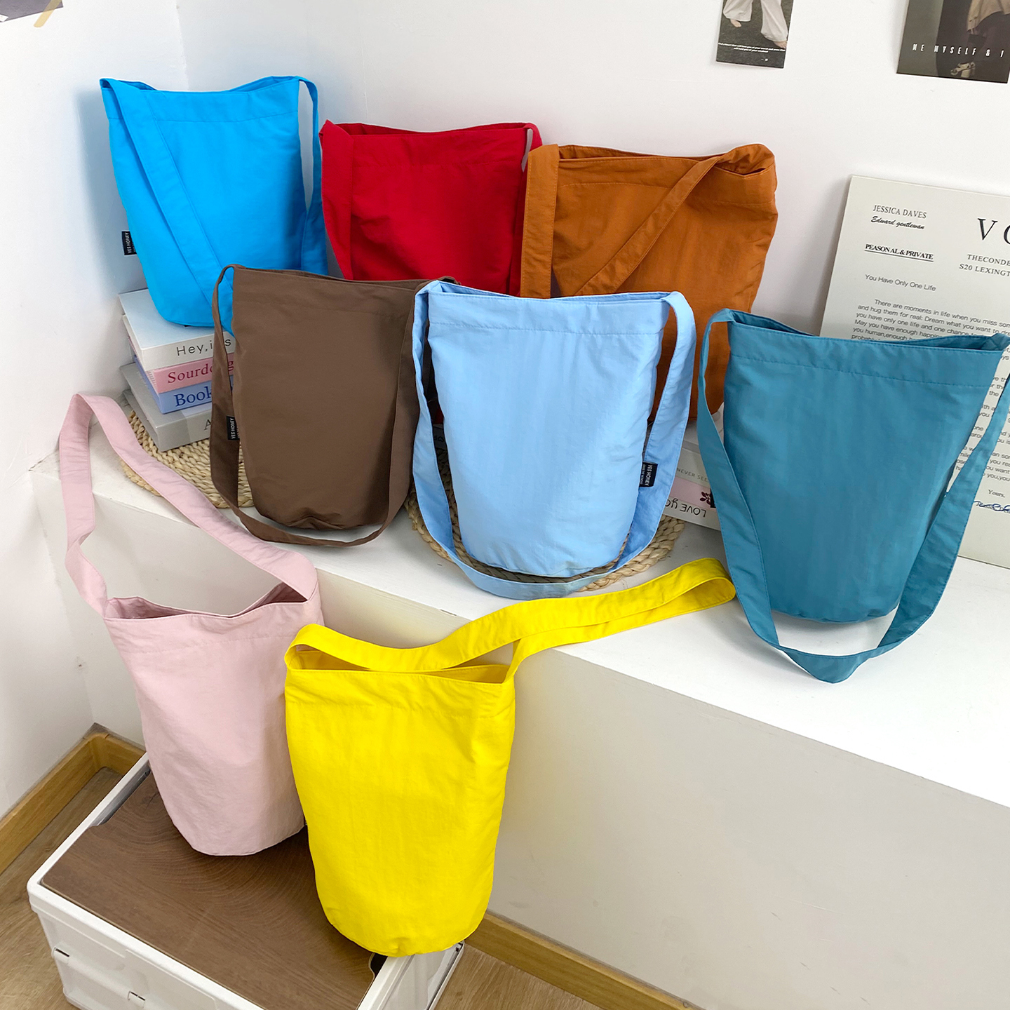 夏季高级感尼龙水桶包