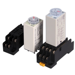 时间继电器H3Y-2/4通电延时可调小型继电器AC220VDC24V12V带座8脚