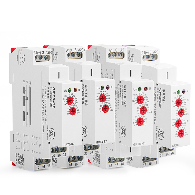 时间继电器220V循环延时断电控制器24V12V通电延迟双时间模块开关