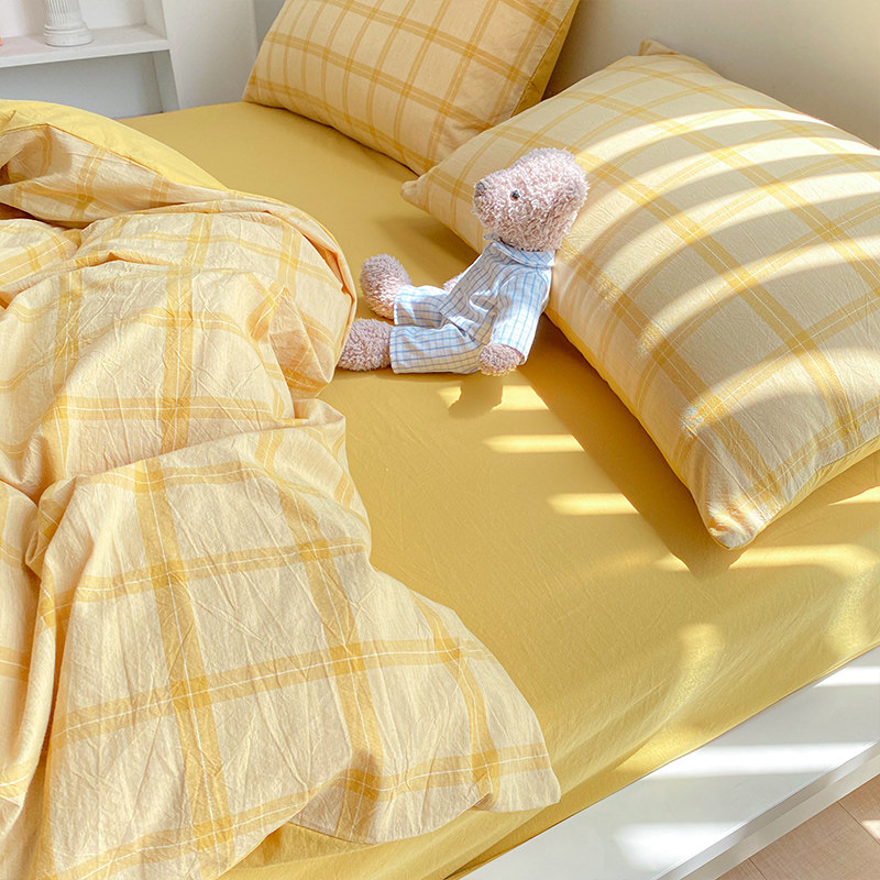 全棉ins风被套单件纯棉学生宿舍水洗棉单人150x200x230冬被罩双人