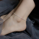 S925纯银碎银子脚链女2025新款 潮脚环简约高级感波光粼粼足链小众
