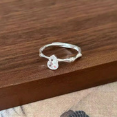 波光粼粼碎冰冰葫芦戒指女轻奢高级感时尚 食指戒小众设计指环 个性