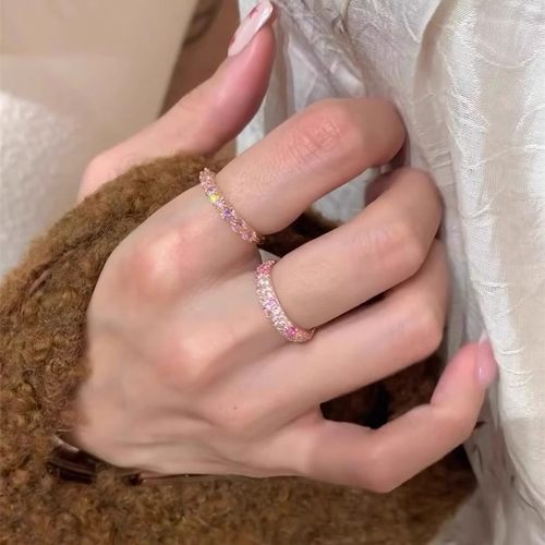 满天星彩钻多巴胺戒指女轻奢