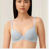 黛 大胸显小有钢圈夏天超薄款 透气女士内衣文胸 D50 8802