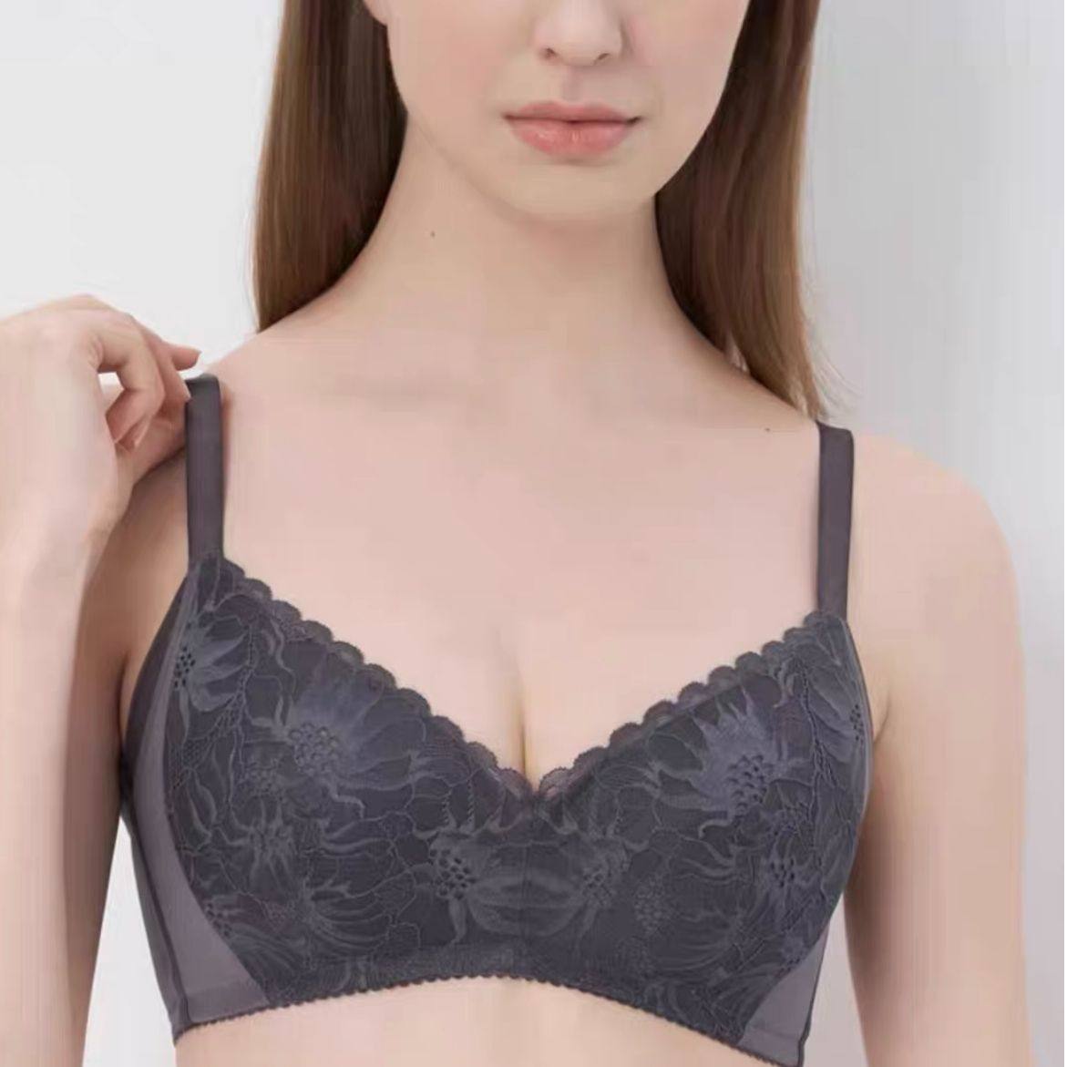 D53-黛-大胸显小无钢圈薄款蕾丝收副乳女士文胸-11-1835,女士内衣/男士内衣/家居服,文胸,淘宝优惠券,粉丝福利购,淘宝优惠卷