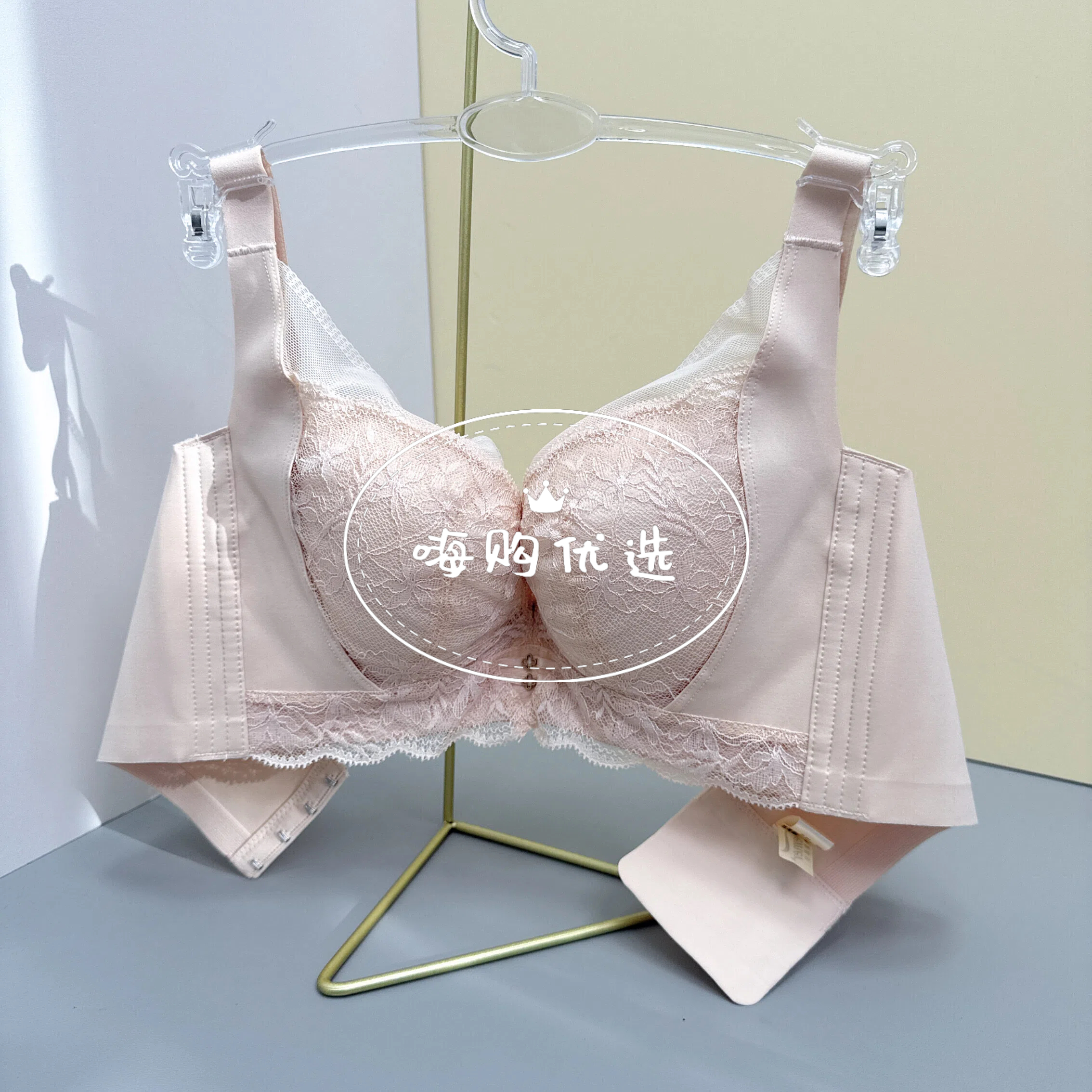 GM30-歌慕尔-中薄杯2mm软钢圈内里蚕宝宝收副乳内衣文胸-8441B