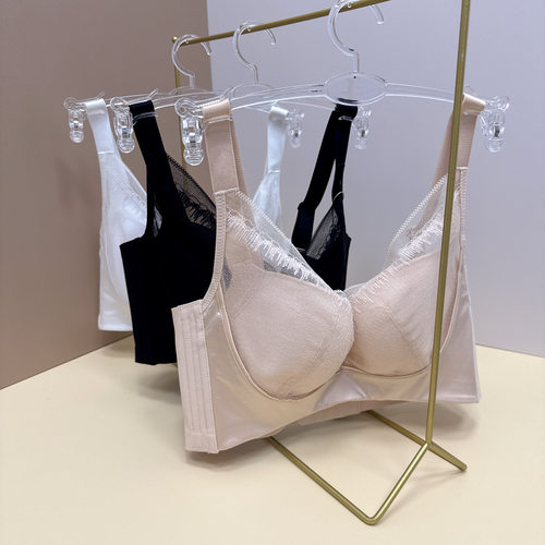 GM18-大胸显小粉底液隐形软钢圈薄杯加宽收副乳内衣文胸-8508J