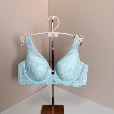 清｜3-黛大胸显小薄款有钢圈调整型夏天女士文胸内衣-16-8670