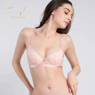 黛-高端金标大胸显小摩洛哥薄款插片袋有钢圈文胸内衣-16-8563