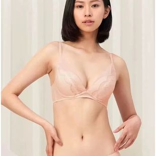 11R1953 小胸聚拢显大蕾丝上薄下厚无钢圈女内衣文胸 D22 黛