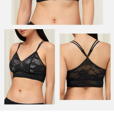 D32-黛-智能性感蕾丝无钢圈薄款透气美背女士文胸-11R1940