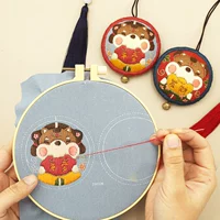 Защитный амулет, набор материалов, подвеска ручной работы для влюбленных, с вышивкой, «сделай сам», подарок на день рождения