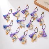 新款 非遗手工宋锦12生肖钥匙扣挂件包挂饰锁匙圈环配饰 新中式