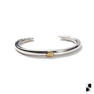 点金平打双头鹰6mm手镯男女 日本手工银饰 =silvarie=GOD SUNS