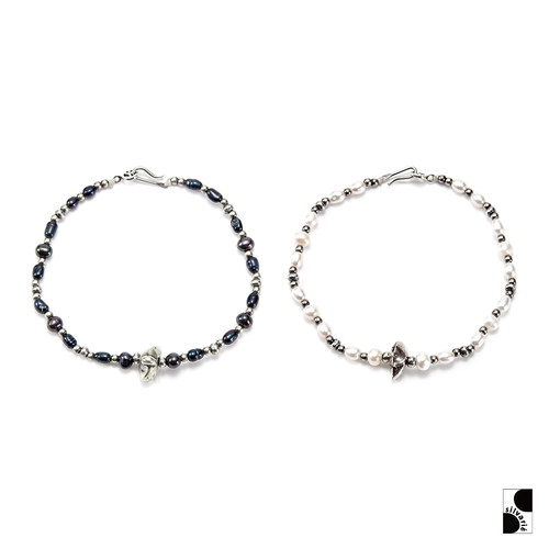 SUNKU39日本制日系珍珠银珠手链