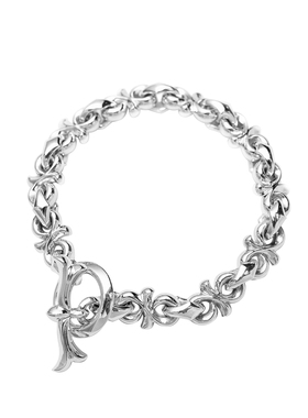 GOGOLLAM鸢尾花小众纯银手链男女