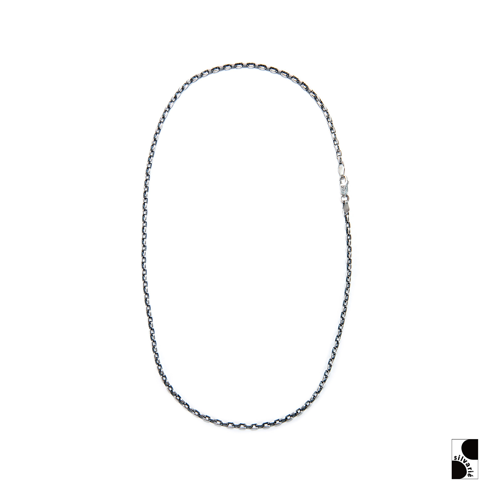 GALCIA纯银手工做旧环链项链