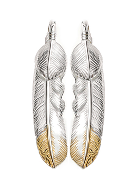 =silvarie=GOD SUNS 先金葵扇羽毛吊坠项坠 日式小众手作银饰男款