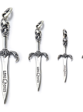 LONEONES纯银匕首短剑吊坠男女