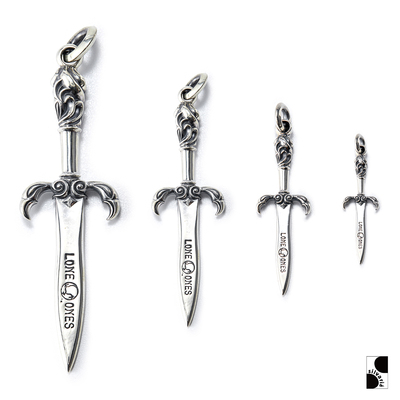 LONEONES纯银匕首短剑吊坠男女