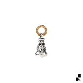 =silvarie=LONE 鸽铃纯银DOVE鸽子铃铛吊坠 18K黄金环 ONES 美国