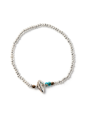 SUNKU日本美式复古银珠手链手串