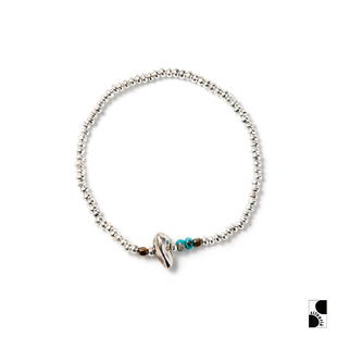 =silvarie=SUNKU39 日本手工实心银珠美式复古纯银手链手串日系