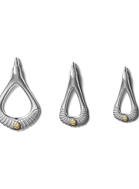 GODSUNS男纯银点金鹰头吊坠项坠