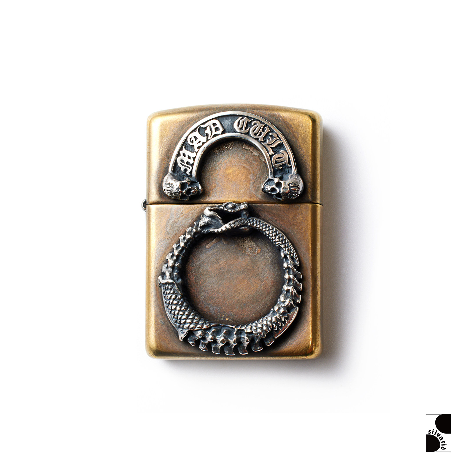=silvarie=MAD CULT 日本手工雕刻黄铜外壳ZIPPO机芯打火机男女