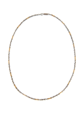 希腊复古气息纯银镀金项链男女