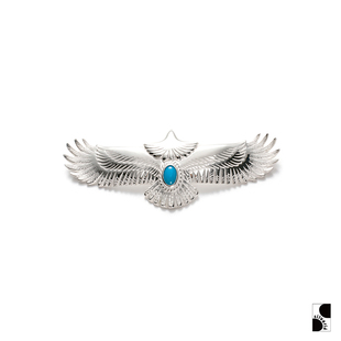 =silvarie=GOD SUNS 日式印第安银饰 银绳松石素银老鹰老吊坠男女