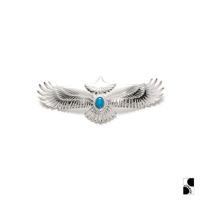 GODSUNS银绳松石老鹰吊坠男女