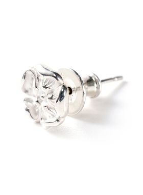 =silvarie=GOD SUNS 日本手工纯银玫瑰蔷薇花耳钉男女 日潮银饰