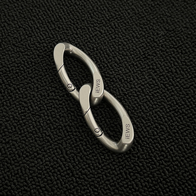 JUSSING原创古巴扣金属钥匙扣