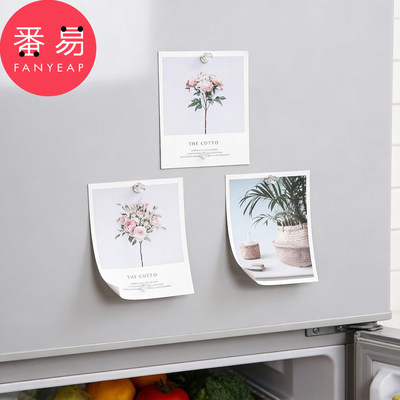 冰箱贴A1pn088-透明磁力图钉贴冰箱贴留言贴照片装饰简约图钉