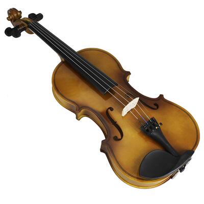 复古色椴木小提琴初学成人儿童小提琴violin普及小提琴1/8-4/4