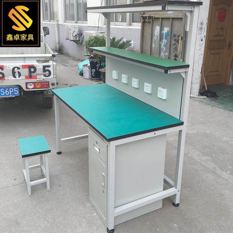 厂家直销2防静电双层工作台流水线操作桌车间检验台可定制