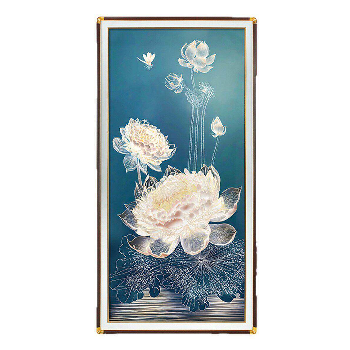 烫金鎏金工艺玄关装饰画3d立体浮雕走廊过道挂画级感入户客厅画