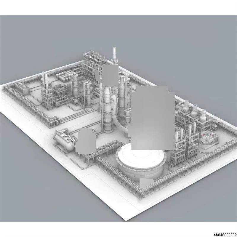 工厂场景管道工业设备设施犀牛建模rhino/C4D/3Dmax/maya模型obj