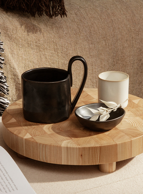 丹麦Ferm living Flow Plate餐具系列水杯、碗、碟套装咖啡杯套装