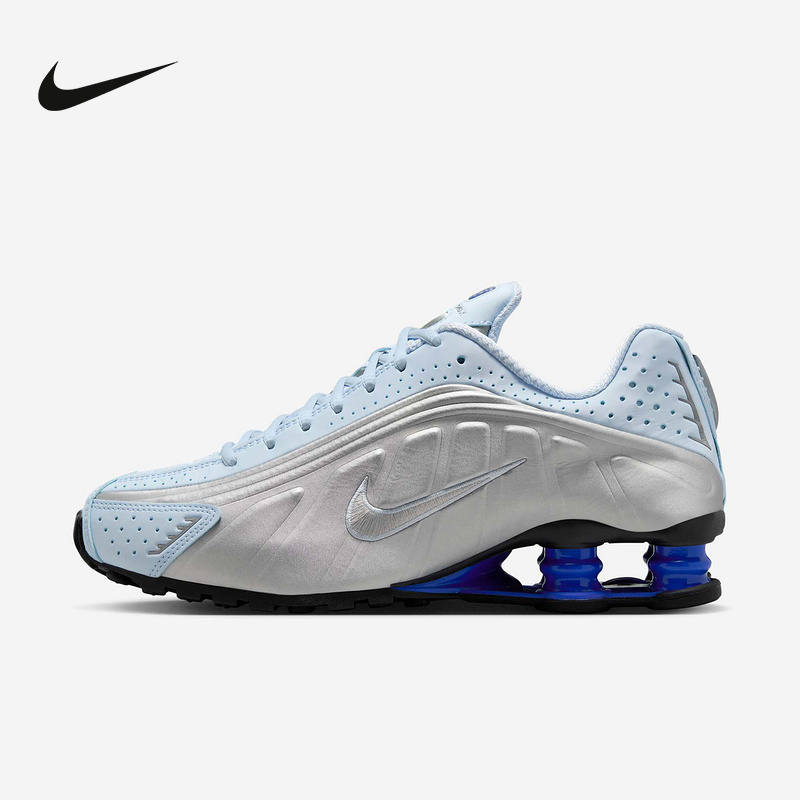 耐克女鞋SHOX R4运动鞋科技感回弹气柱缓震复古跑步鞋AR3565-402