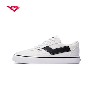 PONY波尼板鞋男女鞋情侣低帮休闲帆布运动鞋滑板鞋241U1SK01BK