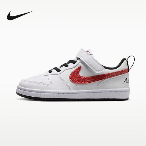 NIKE耐克小童鞋新款COURT BOROUGH LOW休闲板鞋运动鞋 IR1529-100