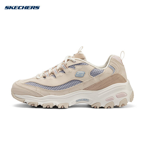 SKECHERS斯凯奇夏季女厚底舒适休闲运动熊猫鞋老爹鞋896193/NTMT