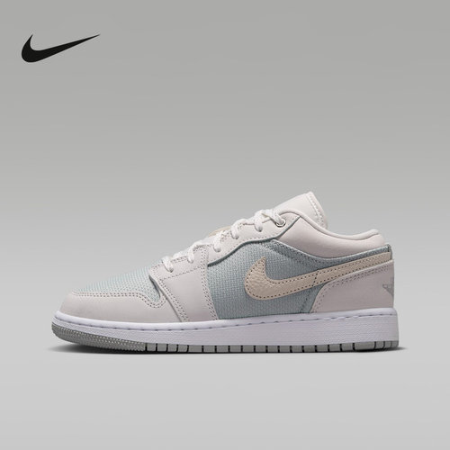 NIKE耐克女鞋大童AIR JORDAN 1 AJ1低帮复古板鞋篮球鞋IO2060-100