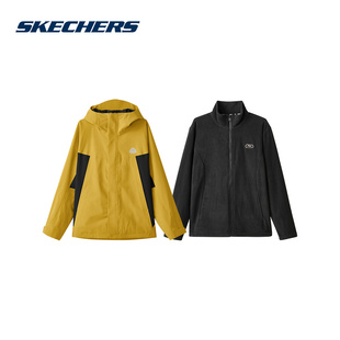 0488 L324M149 Skechers斯凯奇男士 秋冬户外运动休闲防风保暖外套