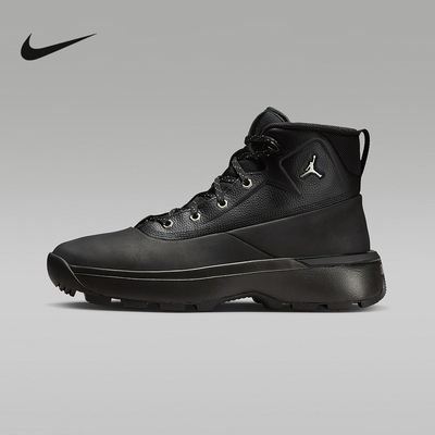 JORDAN耐克男鞋黑色高帮防滑靴冬季新款保暖黑色雪地靴HV4580-001