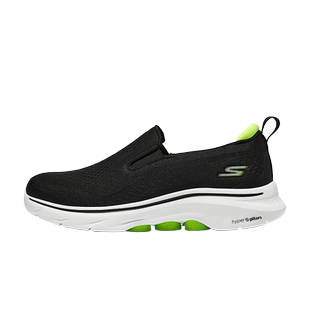 SKECHERS斯凯奇夏季男GOWALK7健步透气缓震舒适休闲鞋216637/BKLM